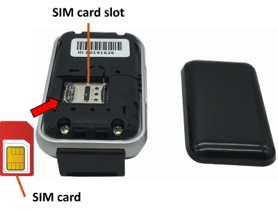 Inserting the SIM card