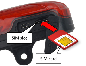 Insert the SIM card
