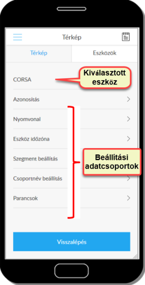 Eszköz adatainak szerkesztése